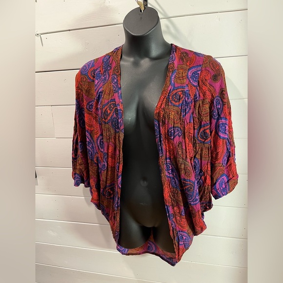 VOLCOM – Kimono drapé à imprimé cachemire – Taille unique - Picture 11 of 11